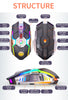 A5 Silent RGB LED Backlit Rechargeable Wireless Gaming Mouse - Soundz Store AUSTRALIA