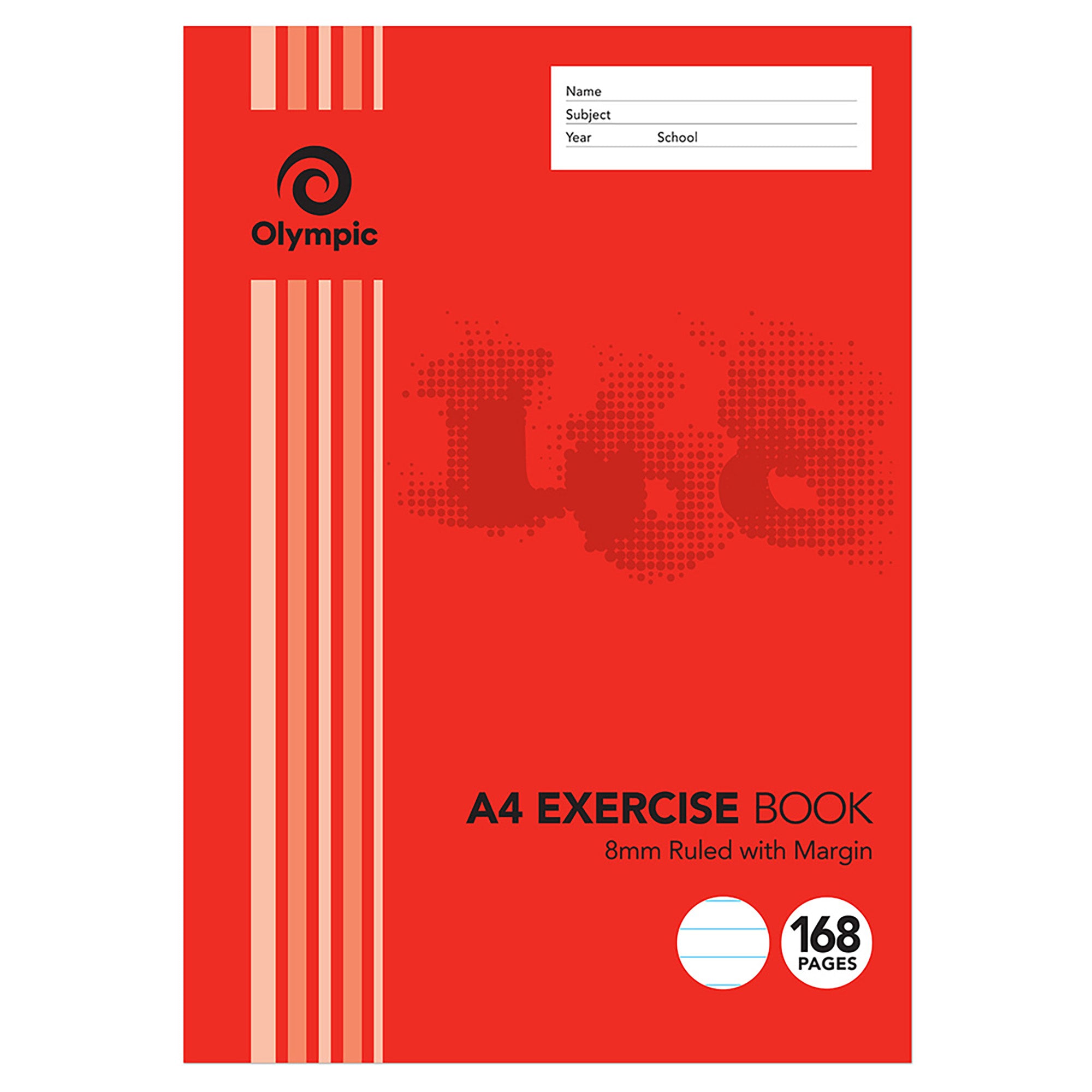 Olympic Exercise Book A4 8mm Ruled 164-page (Pack 10)