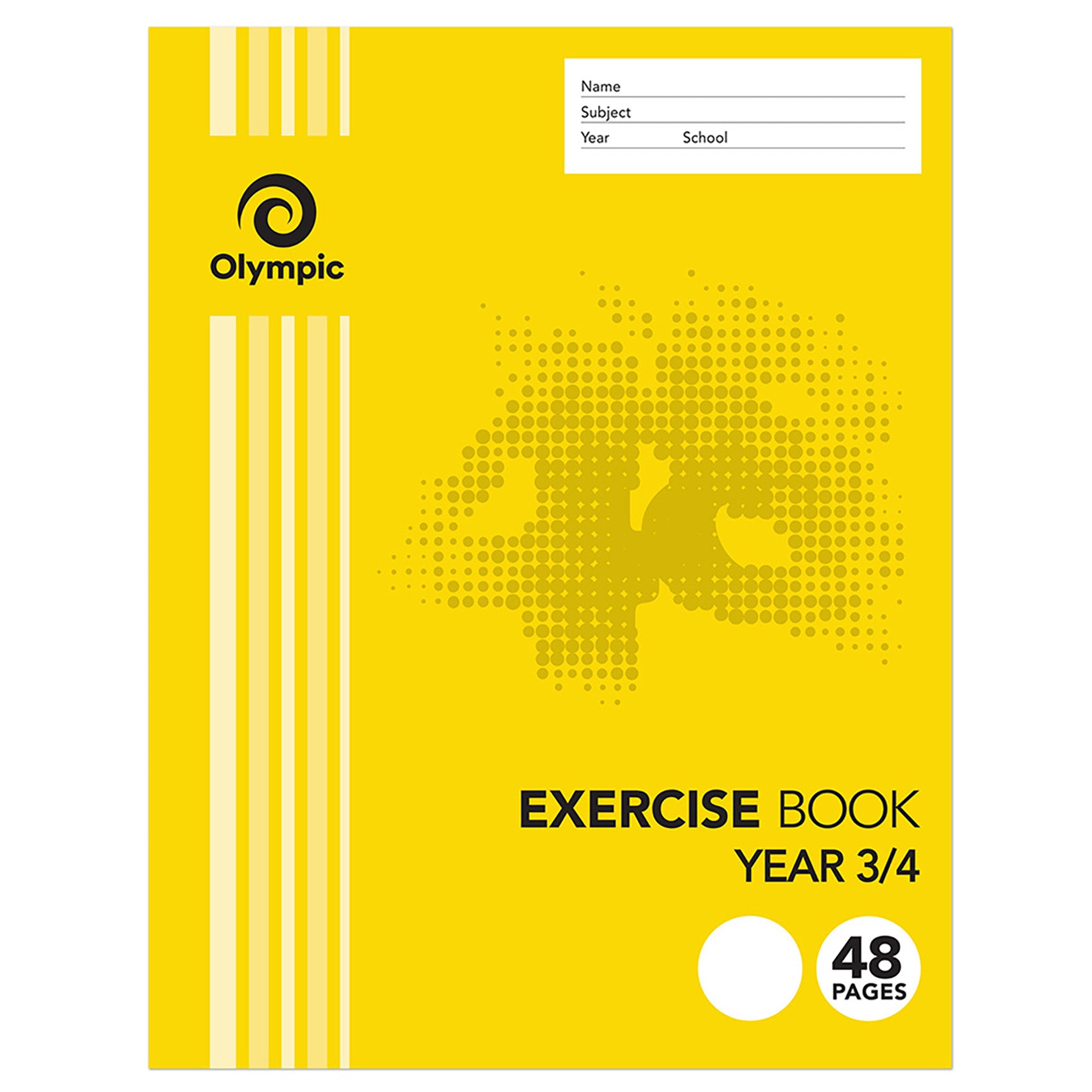 Olympic Exercise Book 225x175mm Year 3/4 48-page (Pack 20)