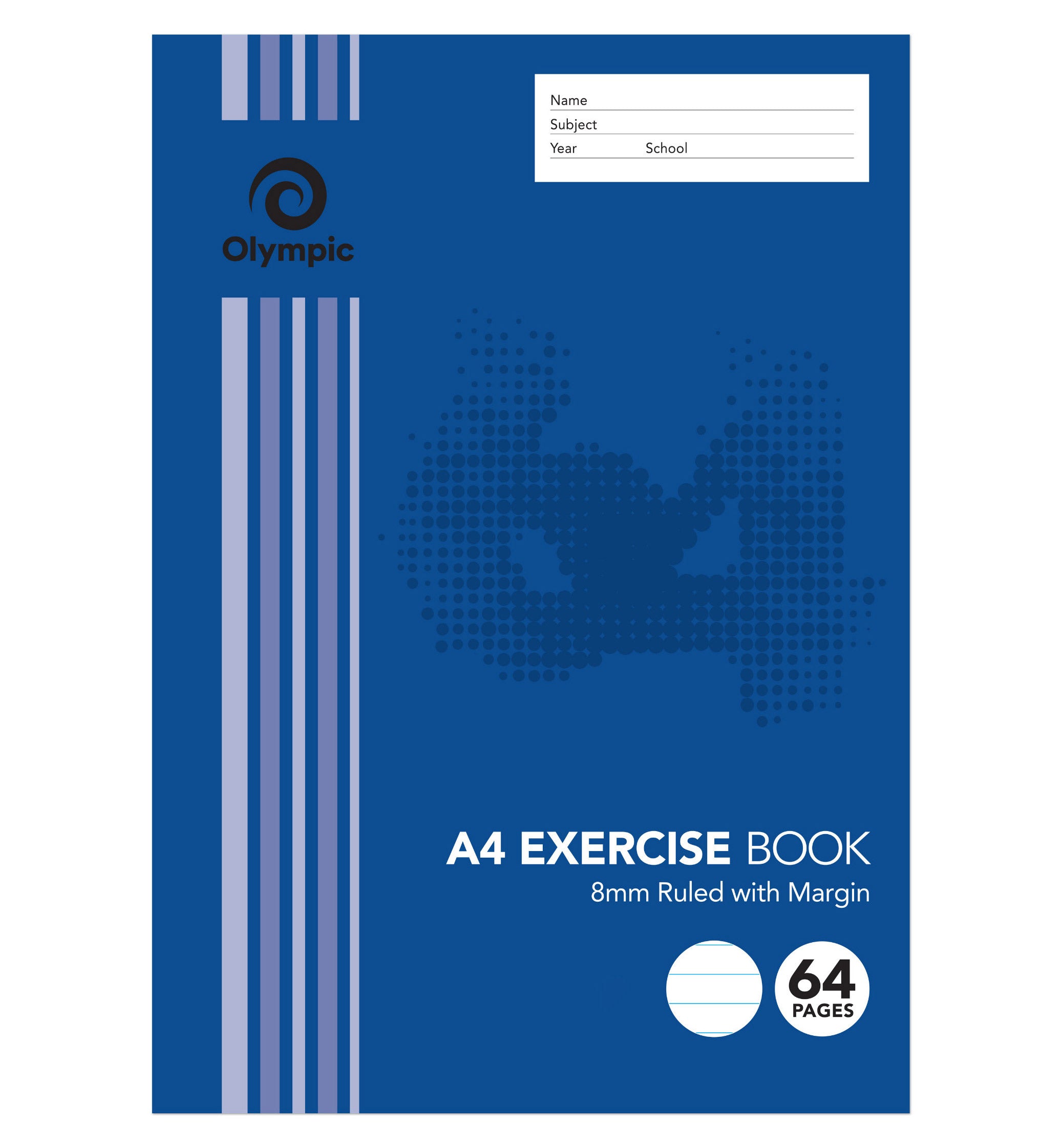 Olympic Exercise Book A4 8mm Ruled 64-page (Pack 20)