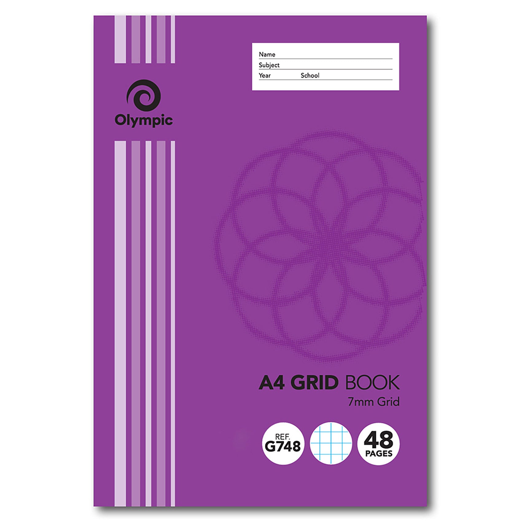 Olympic Grid Book A4 7mm Grid 48-page (Pack 20)