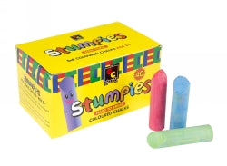 Chalk Stumpies Coloured 57x140mm Bx40 (Each)