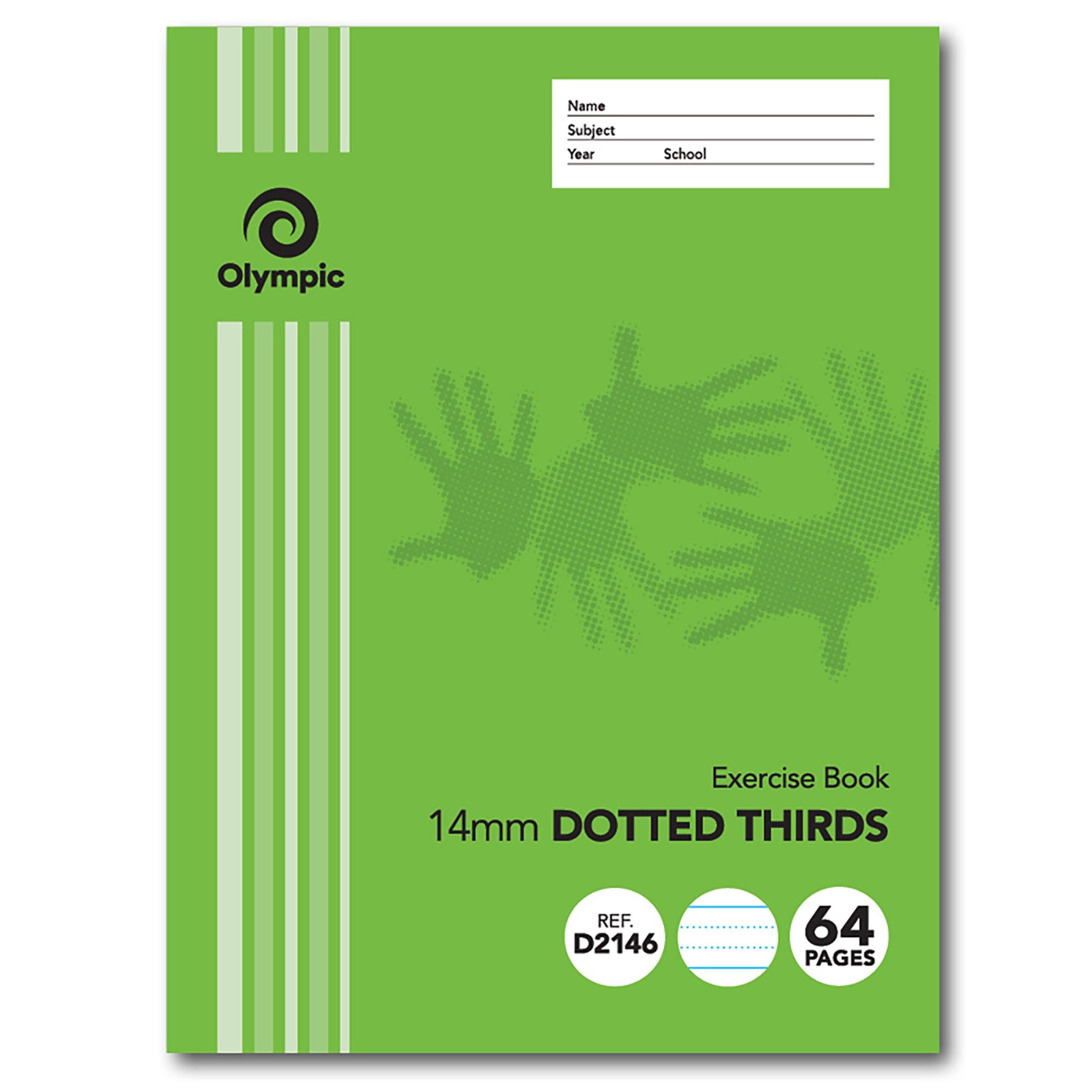 Stripe Exercise Book 64-page 14mm 3RDS (Pack 20)