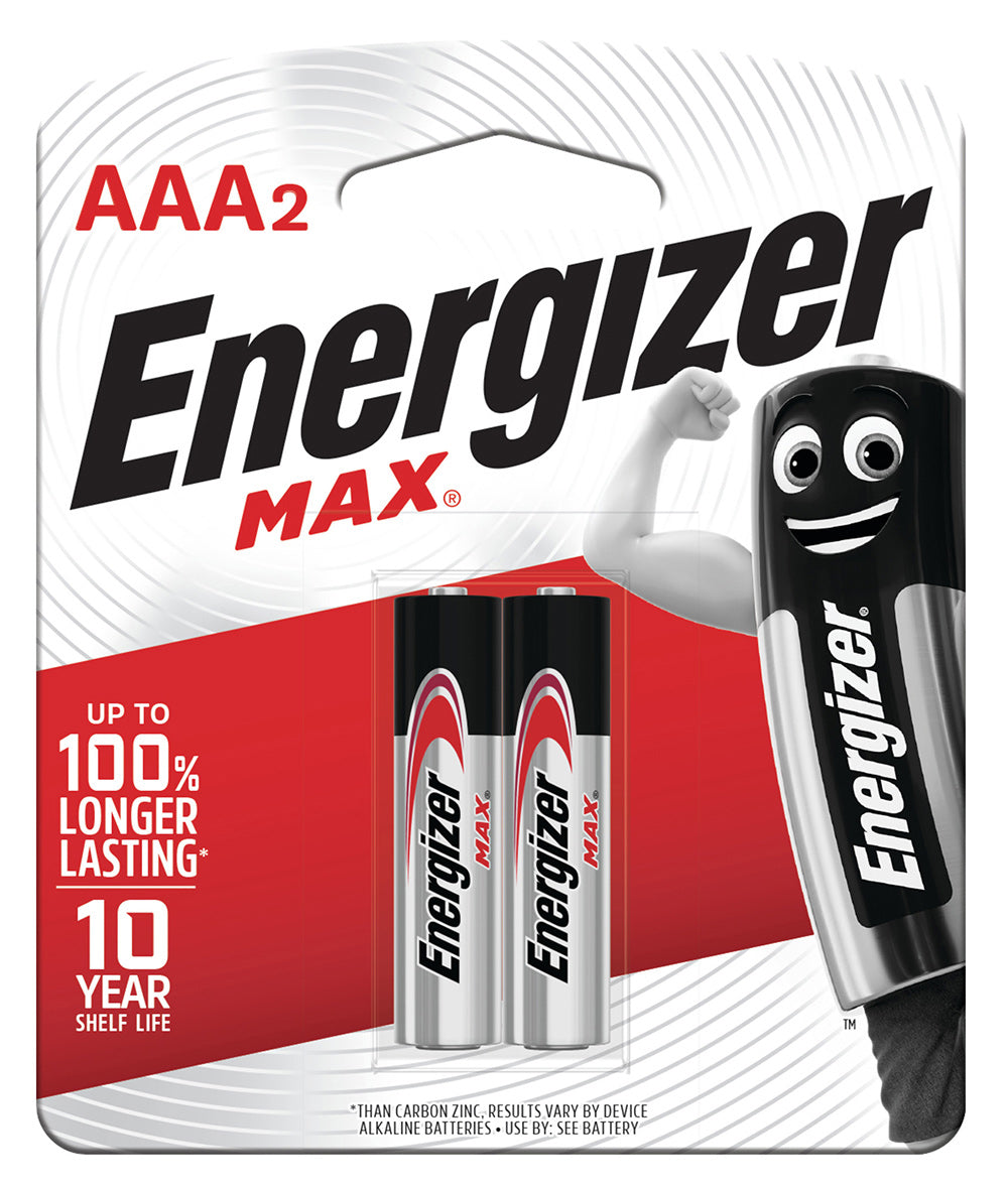 Energizer Battery E92 AAA BP2 (Each)