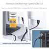StarTech.com 2m (6.6ft) Premium Certified High Speed HDMI Cable, 4K 60Hz/1440p 144Hz, HDR10/HDCP 2.2/ARC, 18Gbps, UHD HDMI 2.0 Cord for TV/Monitor/Display, TPE Jacket