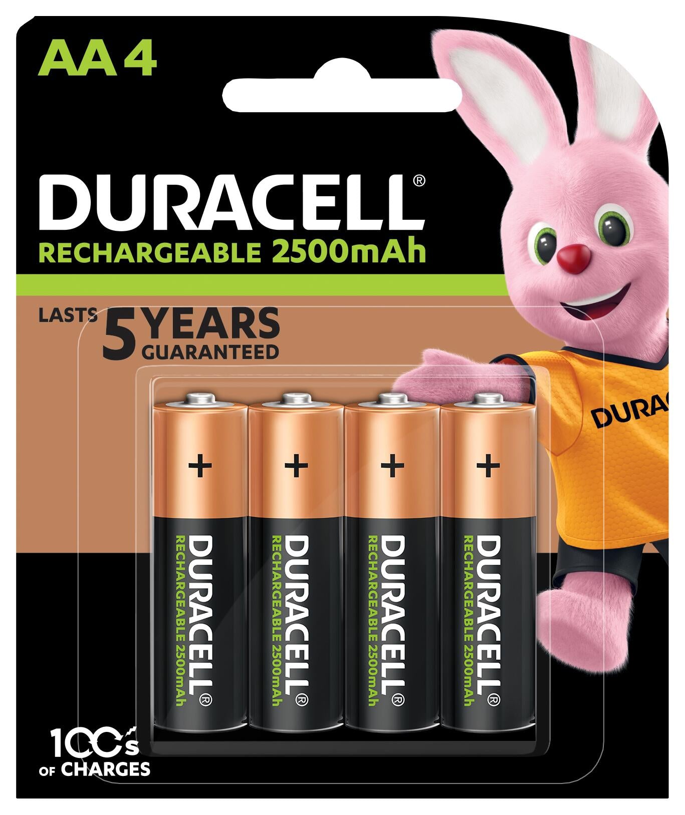 Duracell Battery Nimh Rechargeable 2500mAh AA PK4 (Each)