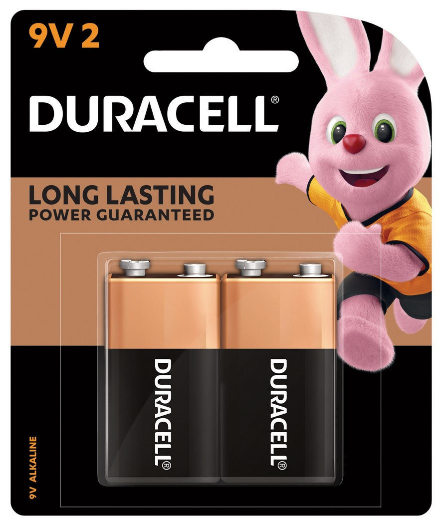 Duracell Battery Alk 9V MN1604 BP2 (Each)