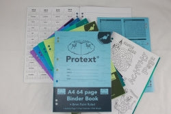 Protext Binder Book A4 8mm Ruled PP Cover 64-page Dinosaur (Pack 20)