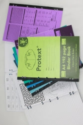 Protext Binder Book A4 8mm Ruled PP Cover 192-page Cow (Pack 5)