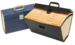 Marbig Expanding File Foolscap Carry with Handle A-Z Assorted Colours (Each)