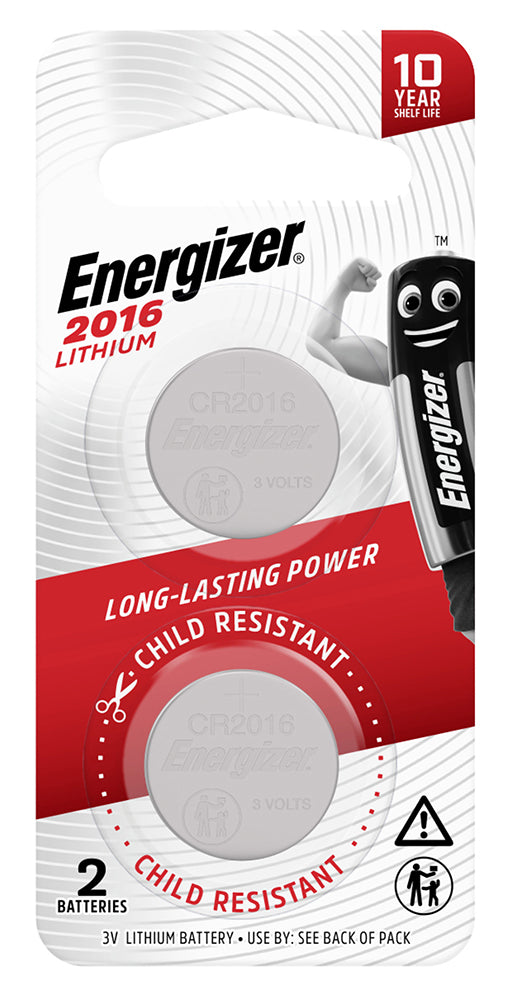 Energizer Battery CR2016 CALCULATOR/GAME PK2 (Each)