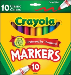 Crayola Marker Broad Line Classic Colors PK10 (Each)