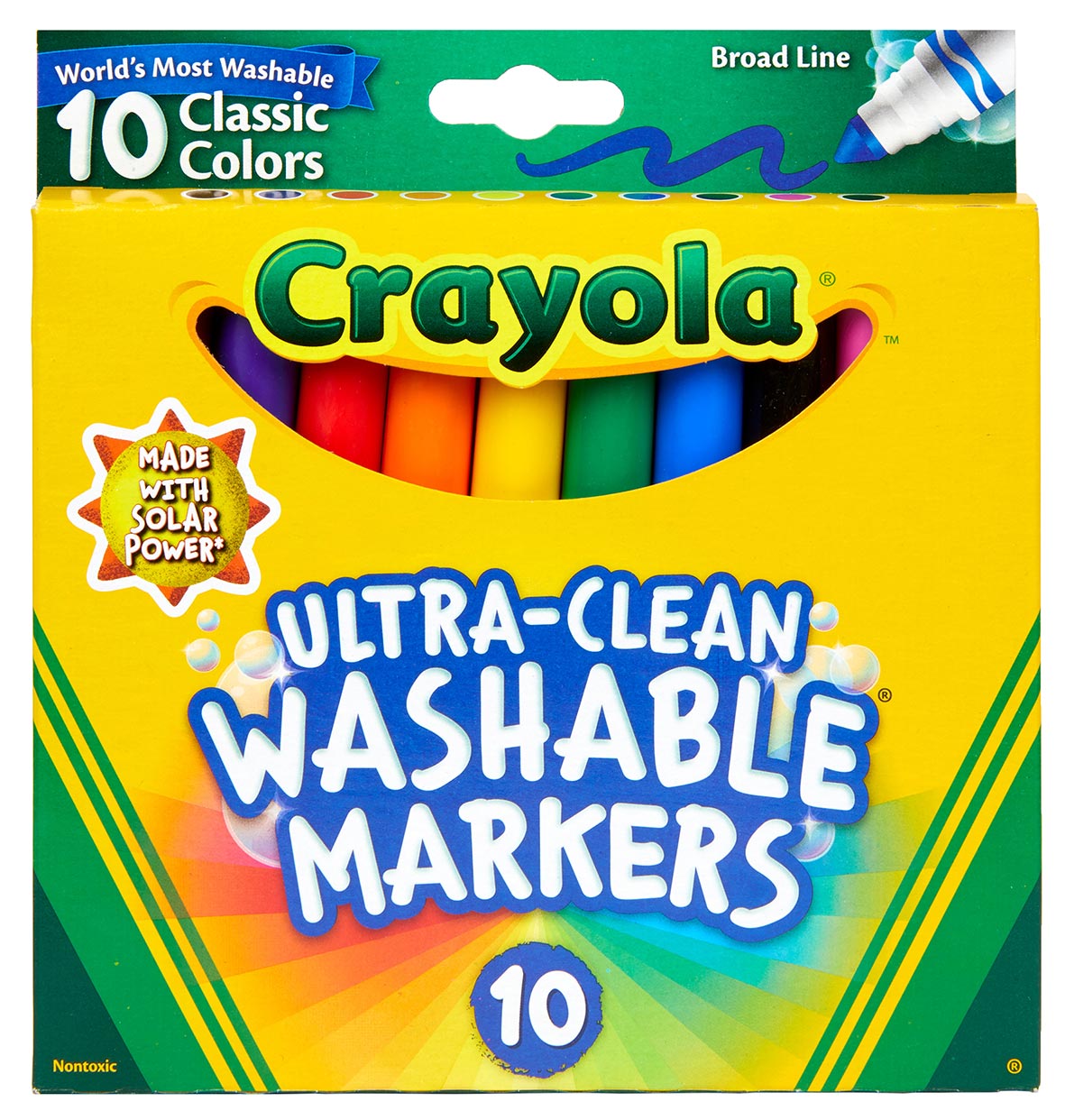 Crayola Marker ULTRA-CLEAN Washable Broad Line Classic Colors PK10 (Each)