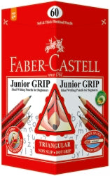 Faber-Castell Pencil Lead Junior Grip With Dots 2B Bx60 (Each)