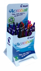 Pilot Pen Begreen Retractable Acroball B/P Assorted Colours Rocket Display (DISP)