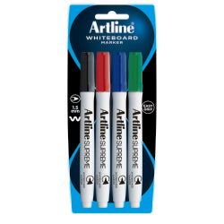 Artline Marker Whiteboard Supreme Assorted 4PK (Each)