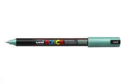 POSCA Uni Marker PC1MR Needle Point 0.7mm Metallic Green (Each)