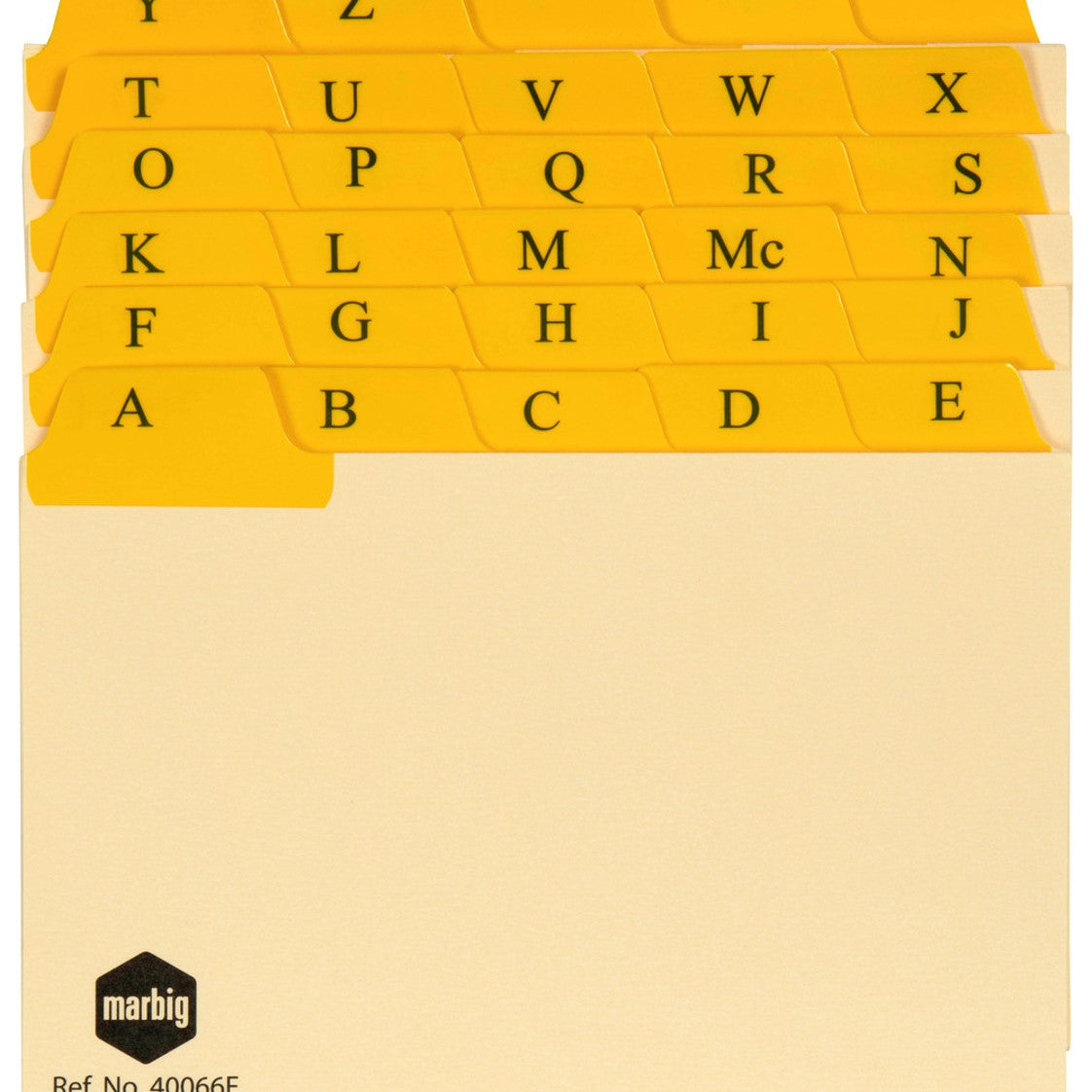Marbig System Cards Index 6x4 Manilla A-Z / 1-31 Tabs (Each)