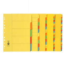 Marbig Dividers A4 Manilla 1-20 Tab Brights (Each)