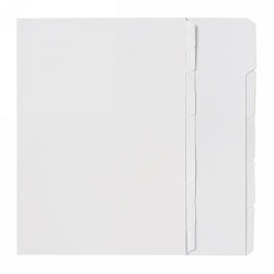 Marbig Dividers A4 Unpunched 5 Tab White (Each)