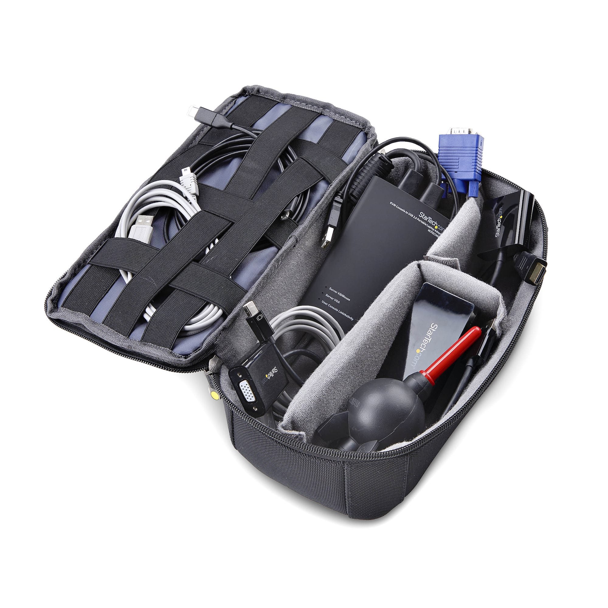 StarTech.com Portable Laptop Crash Cart Adapter, USB/VGA/Mini DisplayPort KVM Console, File Transfer and Video Capture, TAA Compliant