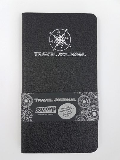 Ozcorp Journal Travel Slim Soft Cover Black (Each)