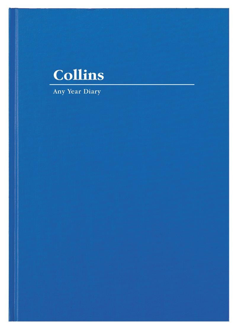 Collins Diary Any Year A4 Kingsgrove Undated Wtv Blue (Each)