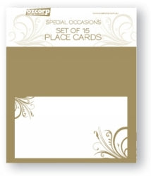 Ozcorp Place Card Set Gold (Each)