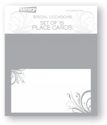 Ozcorp Place Card Set Silver (Each)