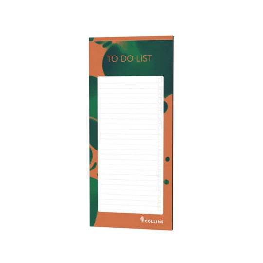 Collins Notepad Viridian To Do Slim Recycled Magnetic Pad Brown (Each)