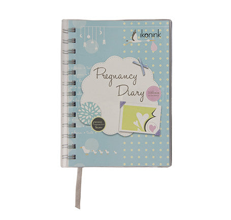 Ikonink Journal 175x125mm Pregnancy Diary Wiro Bound Undated (Each)