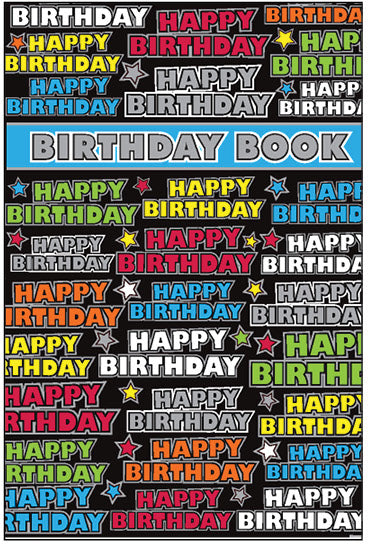 Ozcorp Birthday Book Black (Each)