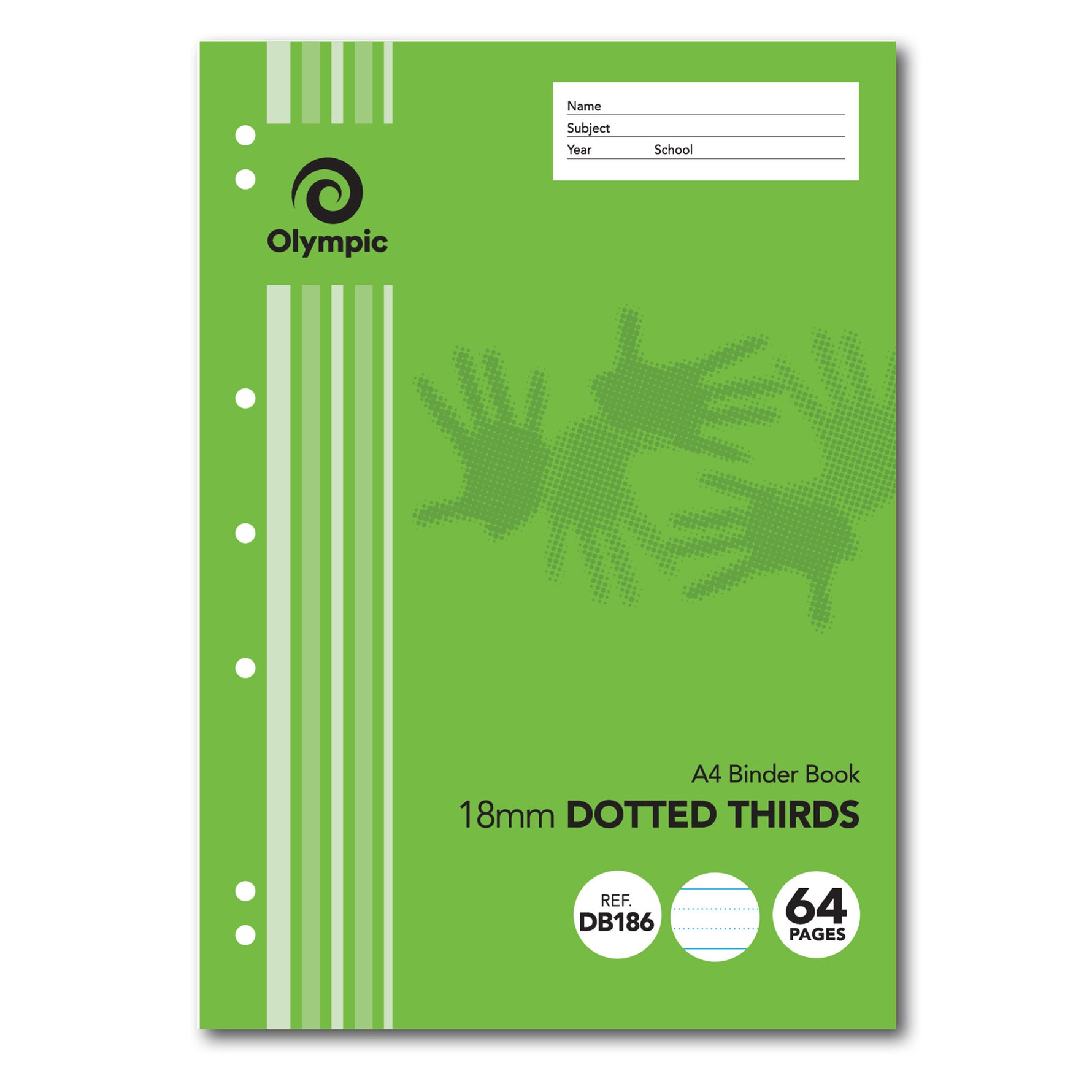 Olympic Binder Book A4 18mm D/3RDS 64-page (Pack 20)