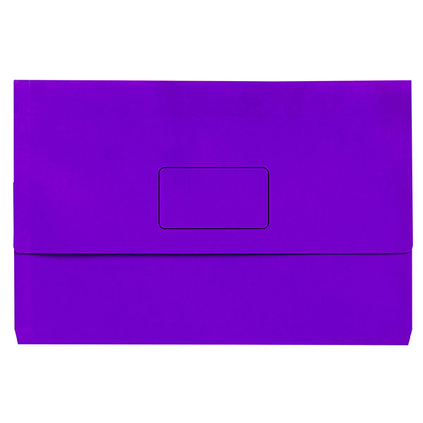Marbig Document Wallet Slimpick Foolscap Bright Purple PK10 (Each)