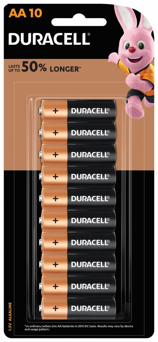 Duracell Battery Alkaline AA PK10 (Each)