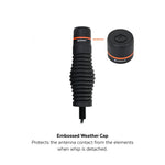 ECOXGEAR ATRD660ST-2PK Heavy Duty Radome UHF Antenna Twin Whip Pack – Stealth Matte