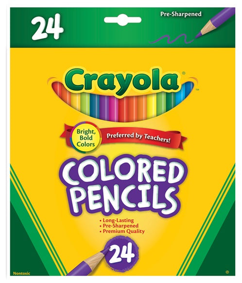 Crayola Pencil Coloured Bx24 (Each)