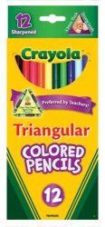 Crayola Pencil Coloured Triangular PK12 (Each)