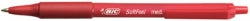 Bic Pen Ballpoint Soft Feel Retract Red (Box 12)