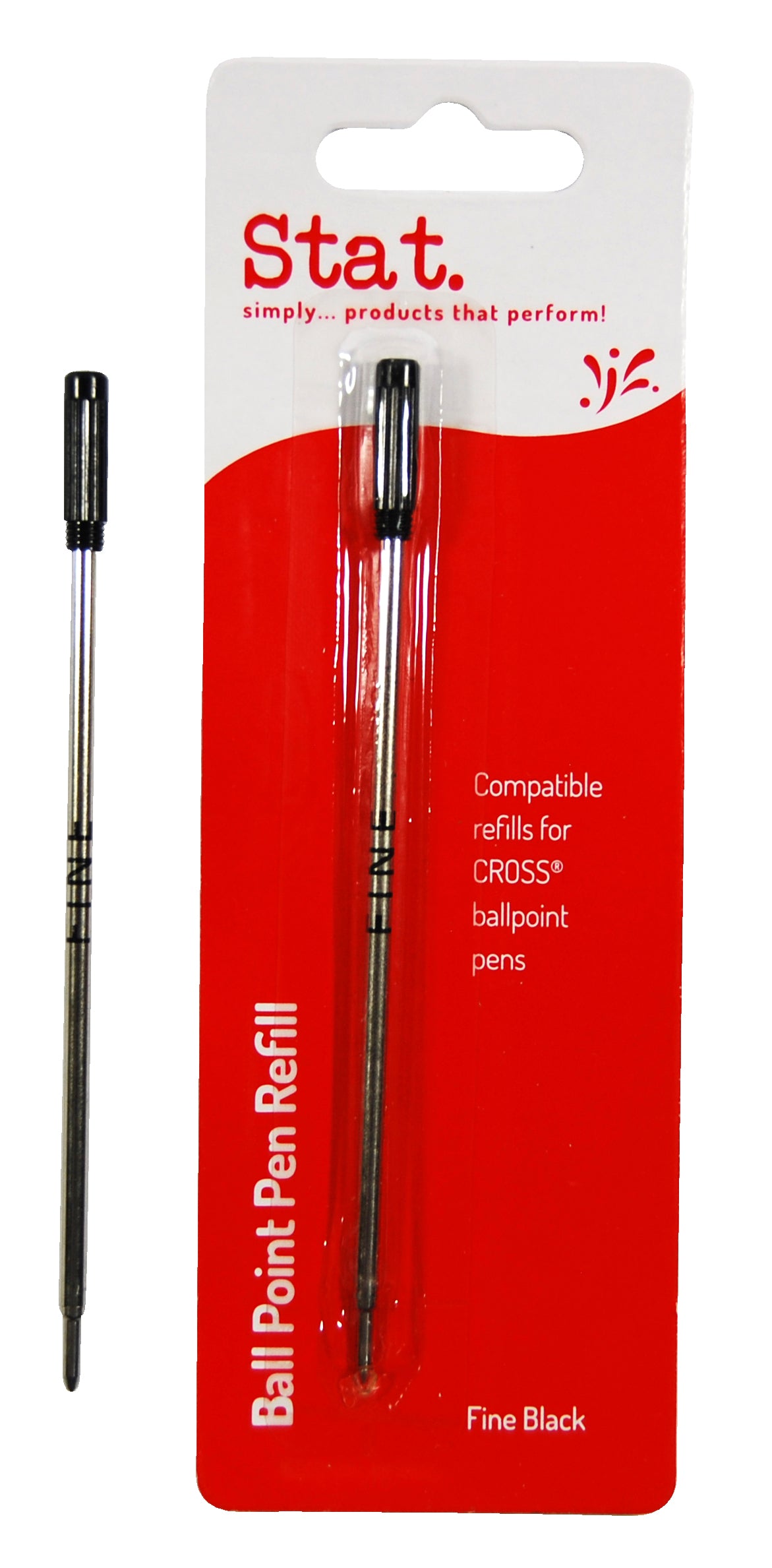 Staedtler Pen Refill (CROSS) Ballpoint F Black (Pack 10)