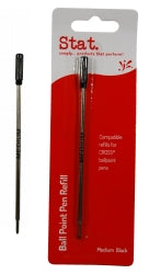 Staedtler Pen Refill (CROSS) Ballpoint Med Black (Pack 10)