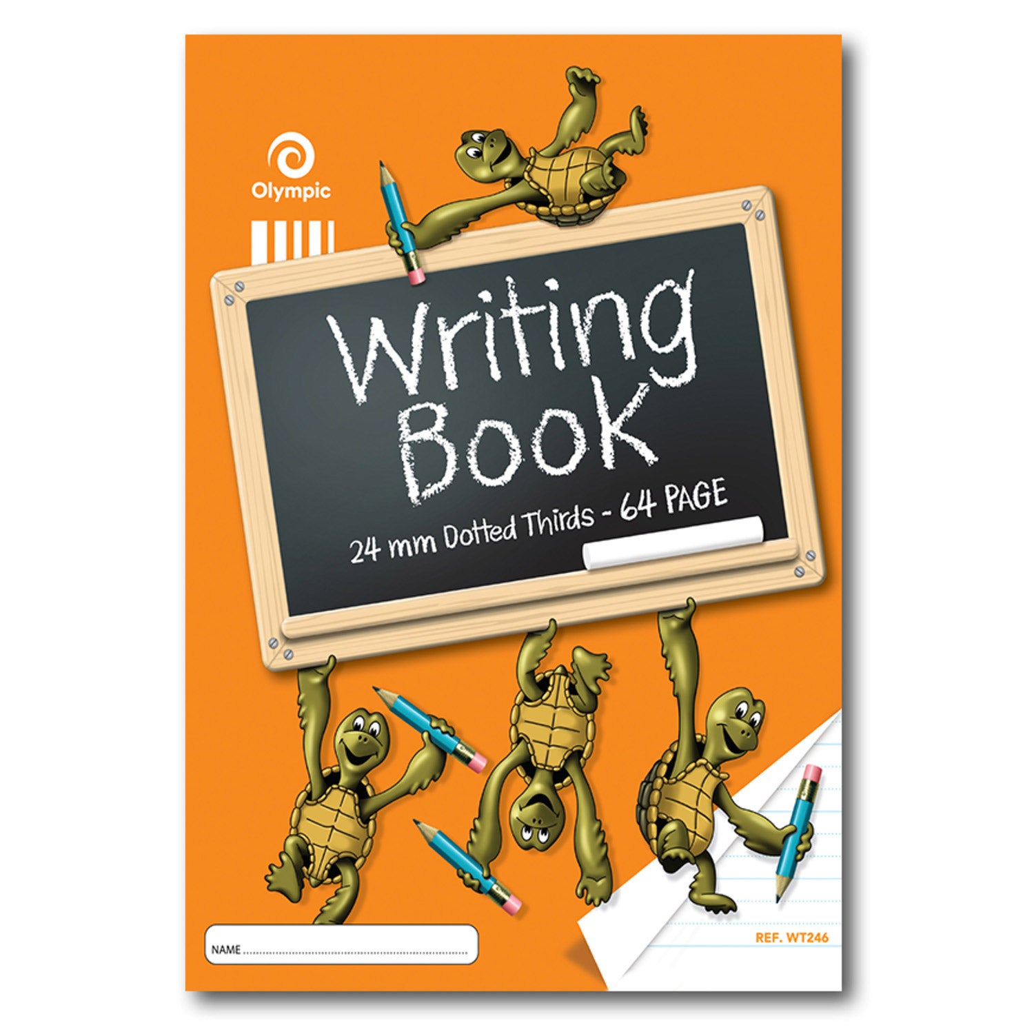 Olympic Writing Book 335x240mm 24mm Dotted Thirds Turtle 64-page (Pack 20)