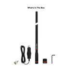 ECOXGEAR ATRD660ST-2PK Heavy Duty Radome UHF Antenna Twin Whip Pack – Stealth Matte