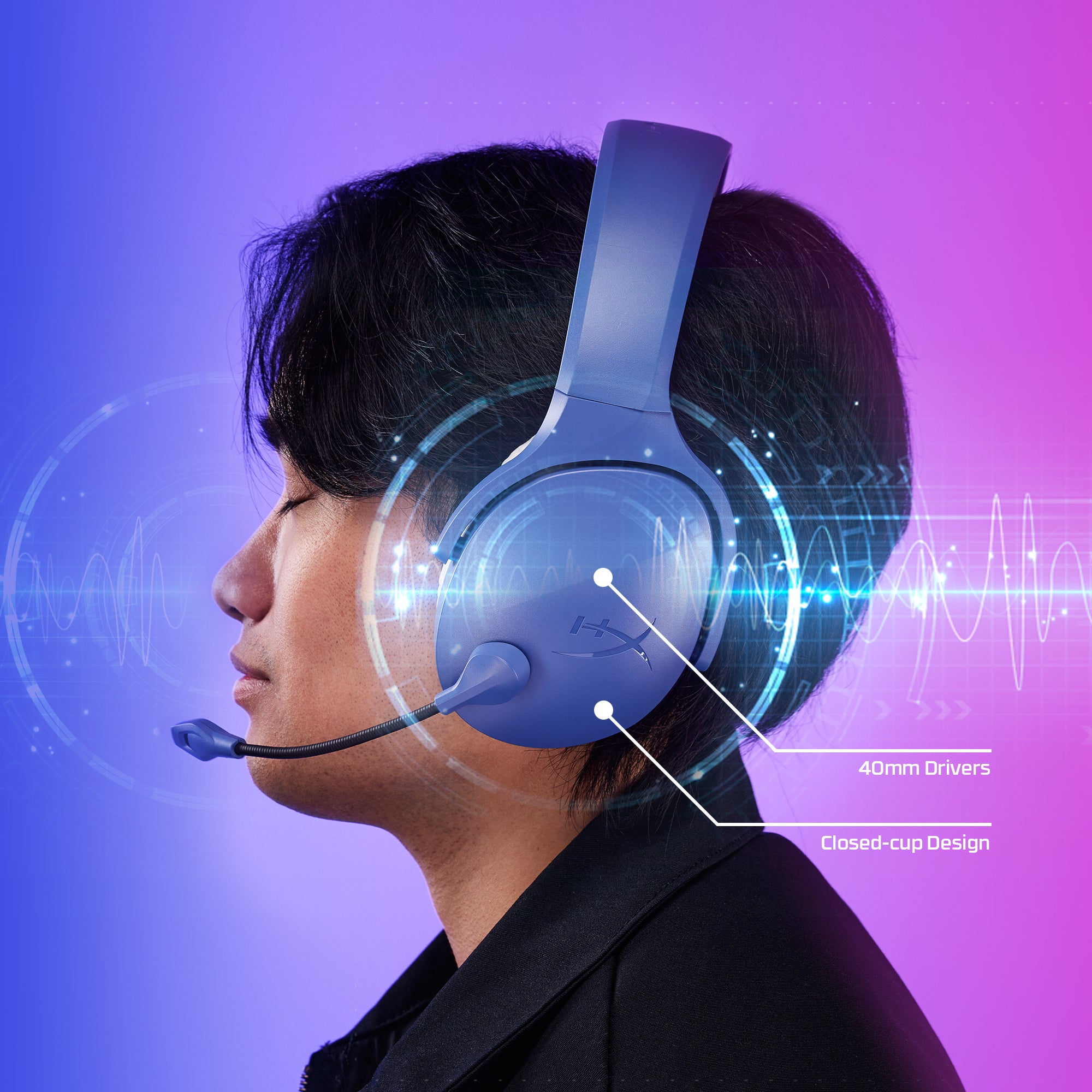 HyperX Cloud Jet - Wireless Gaming Headset (Black)