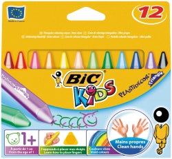 Bic Crayons Kids Plastidecor Triangular PK12 (Each)