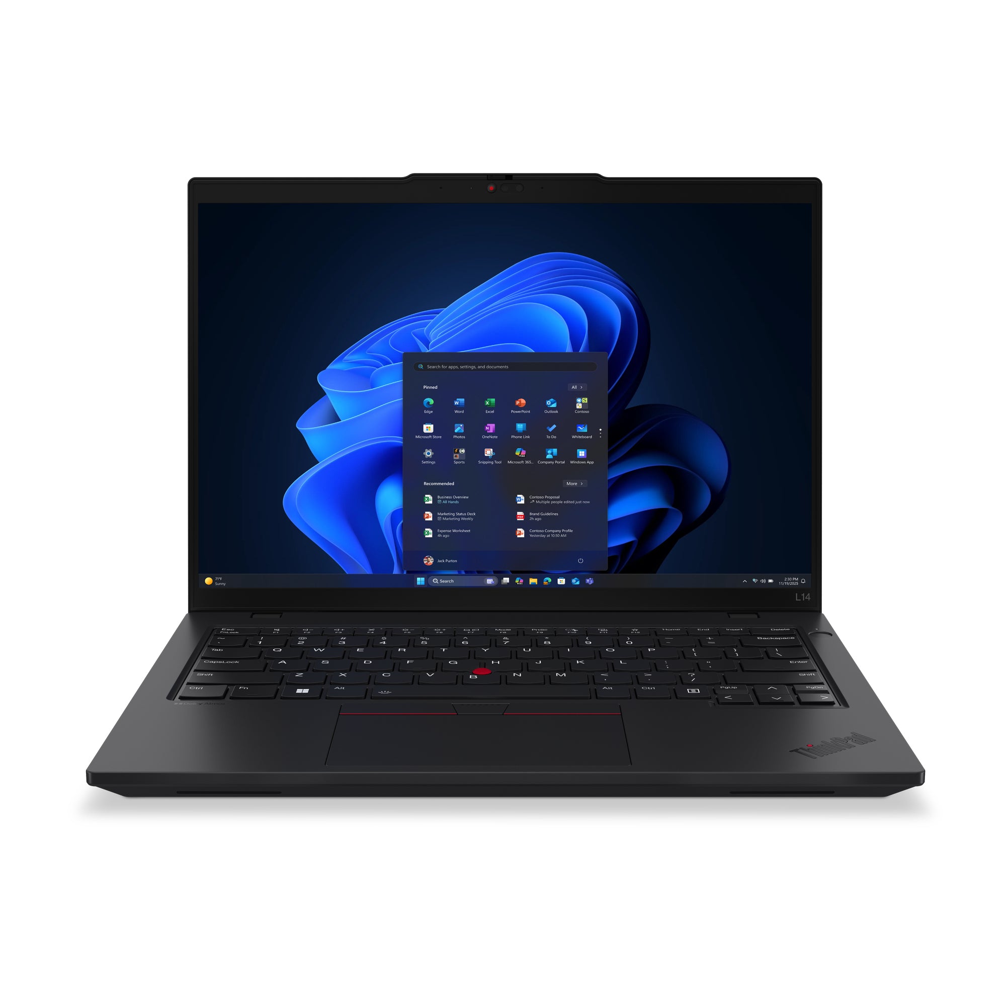 Lenovo ThinkPad L14 Gen 6 (Intel) Intel Core Ultra 5 225U Laptop 35.6 cm (14") WUXGA 32 GB DDR5-SDRAM 512 GB SSD Wi-Fi 6E (802.11ax) Windows 11 Pro English Black