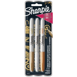 Sharpie Marker Metallic Fine Point Assorted Card 3 (Each)