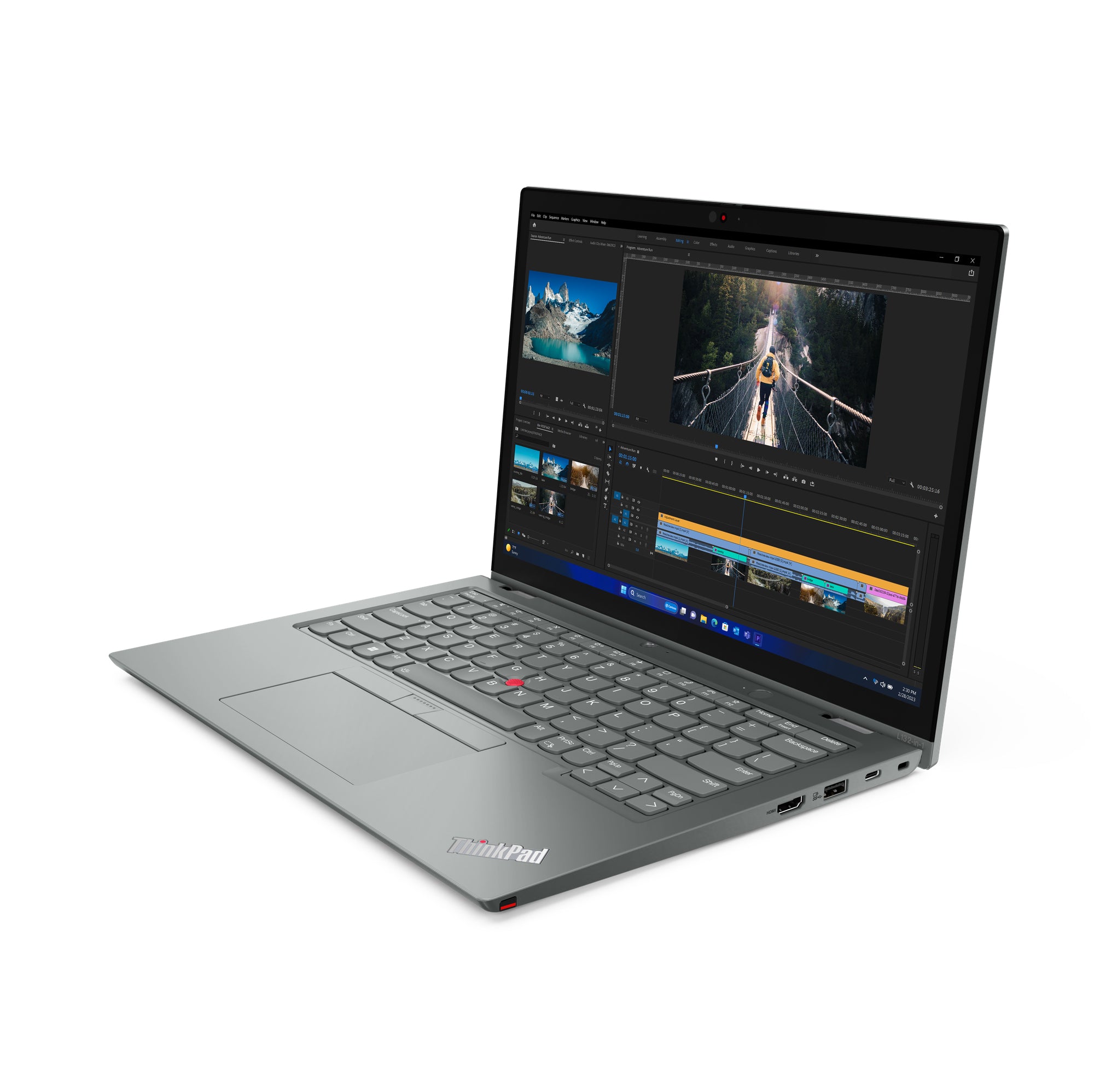 Lenovo ThinkPad L13 2-in-1 Gen 5 (Intel) Intel Core Ultra 5 125U Hybrid (2-in-1) 33.8 cm (13.3") Touchscreen WUXGA 16 GB LPDDR5-SDRAM 512 GB SSD Wi-Fi 6E (802.11ax) Windows 11 Pro Grey