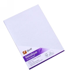 Quill Envelopes C6 Metallique Silver PK10 (Pack 10)