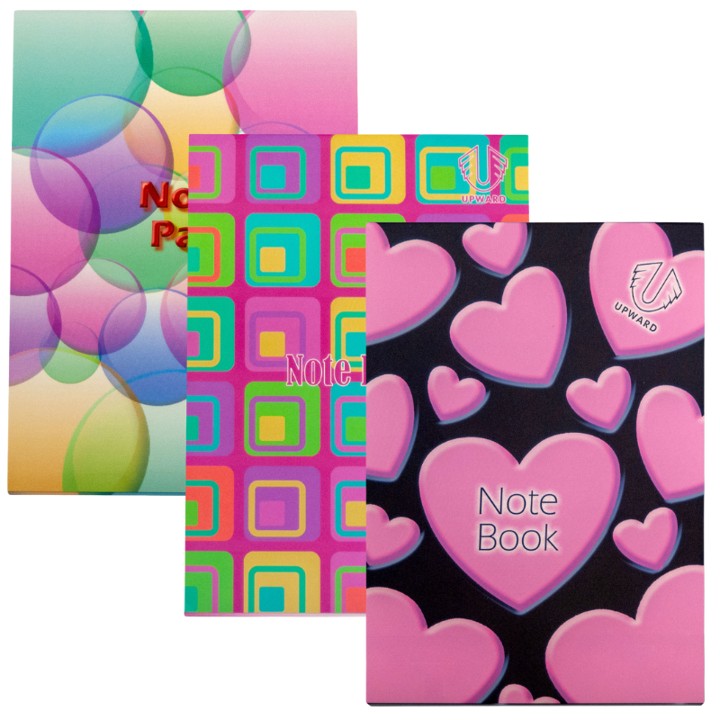 Upward Notepad A5 Soft Cover Ruled Style 1 Assorted (Each)